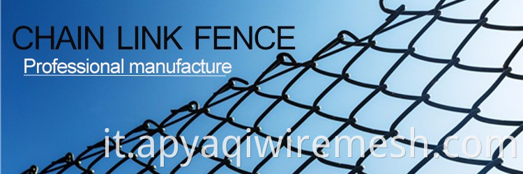 Fence a catena zincata in acciaio inossidabile a 9 calibri / PVC